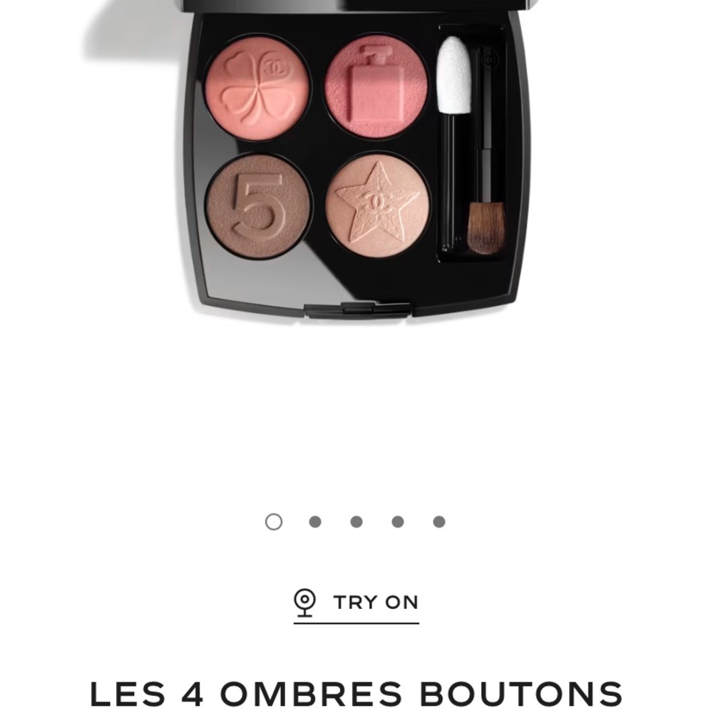 CHANEL Les 4 Ombres Boutons Eyeshadow Palette - Pink, Brown, Cream